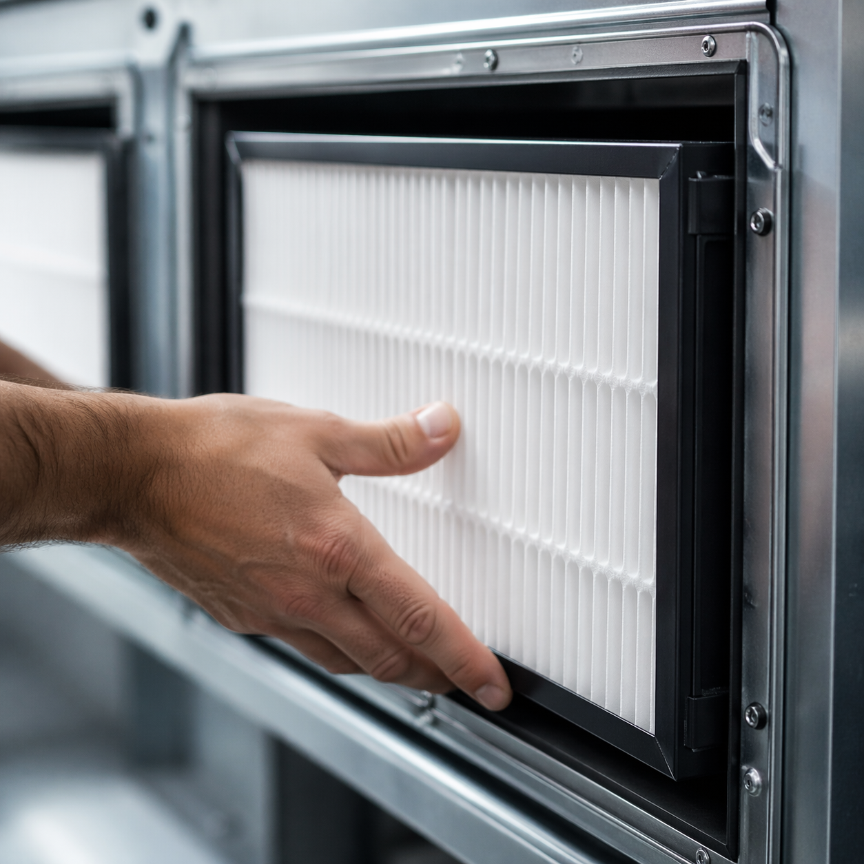 HVAC air filtration system